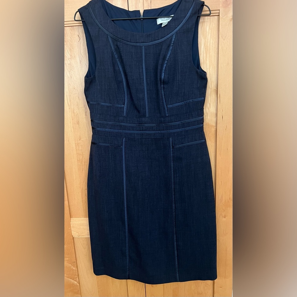 Navy Sleeveless Sheath Dress Size 4
